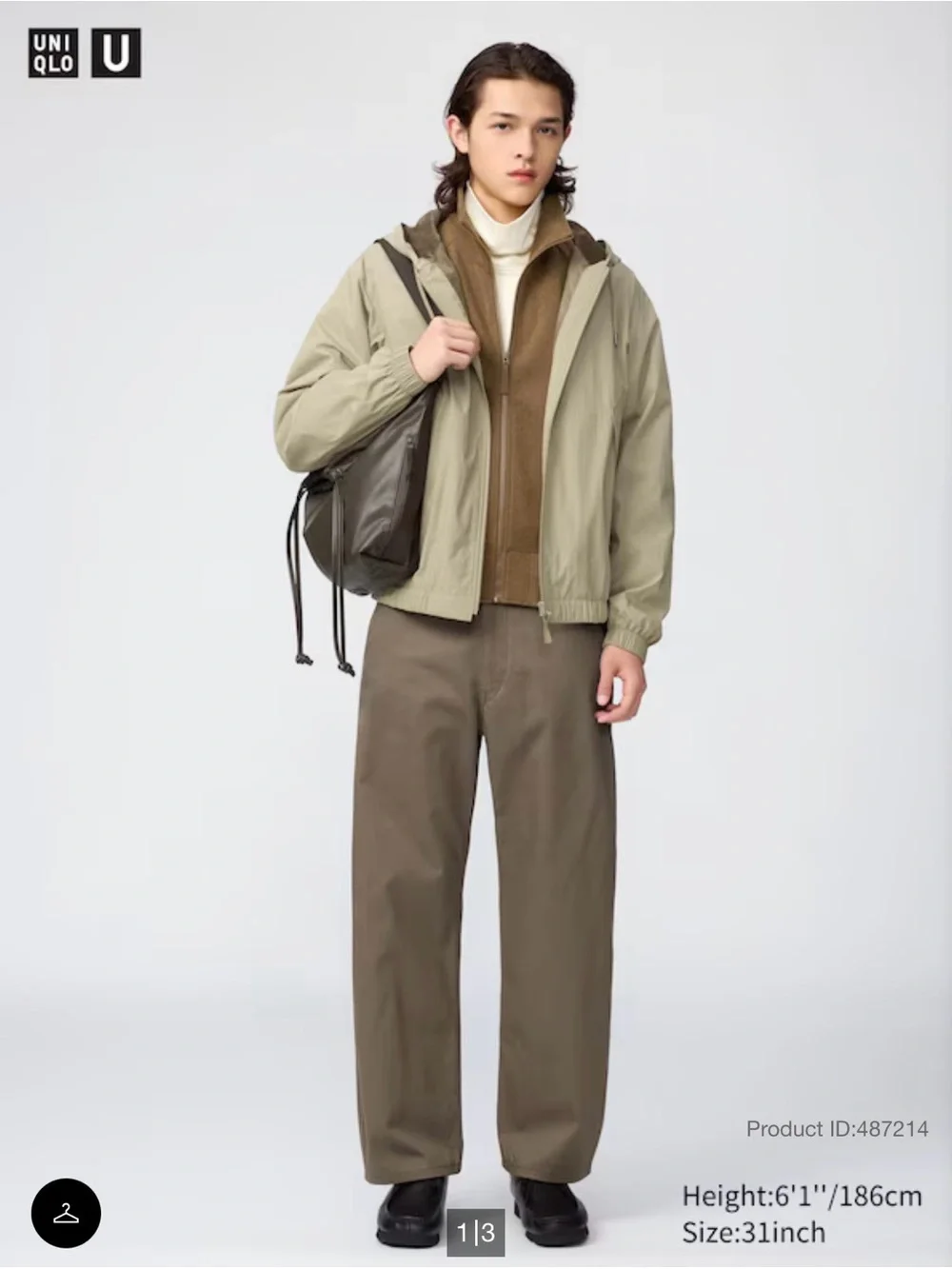 UNIQLO Unisex Straight-Fit Chino Pants — Olive